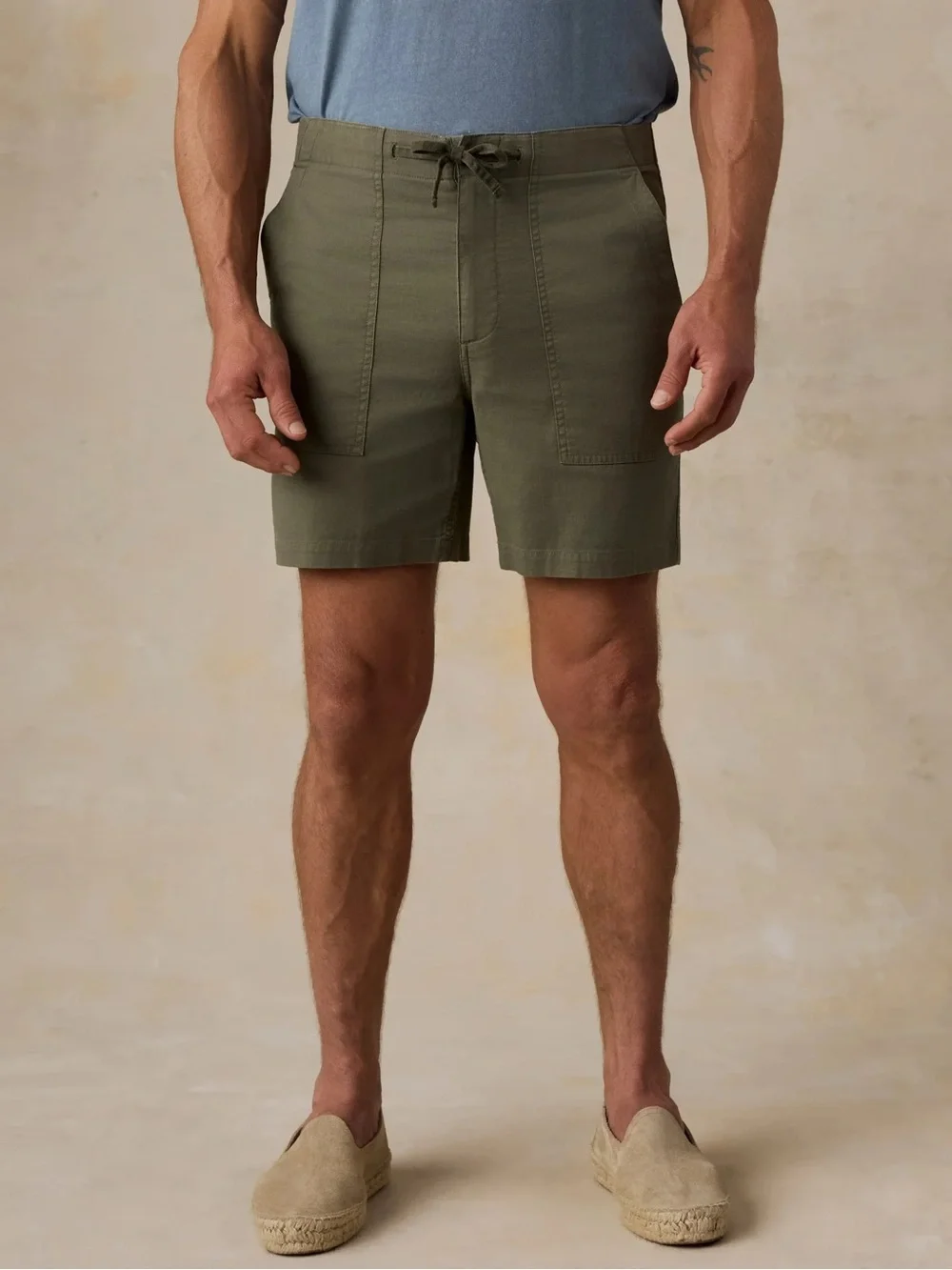 Faherty Dune Utility Short Light Pine Color Men’s Size Medium